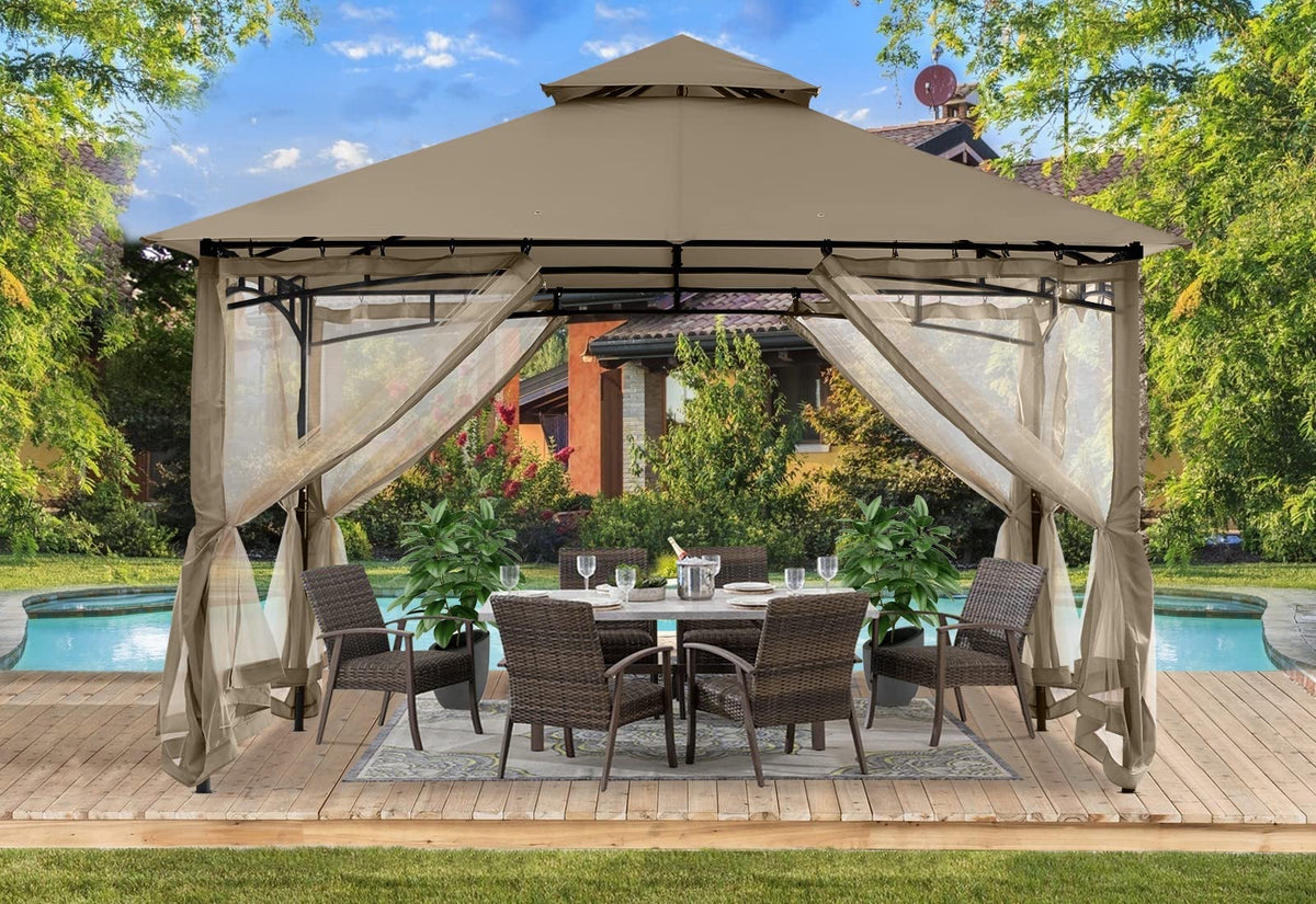 8x8 Gazebo with Mosquito Netting C556240