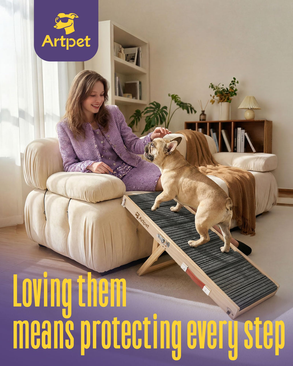 Adjustable Wooden Dog Ramp O673