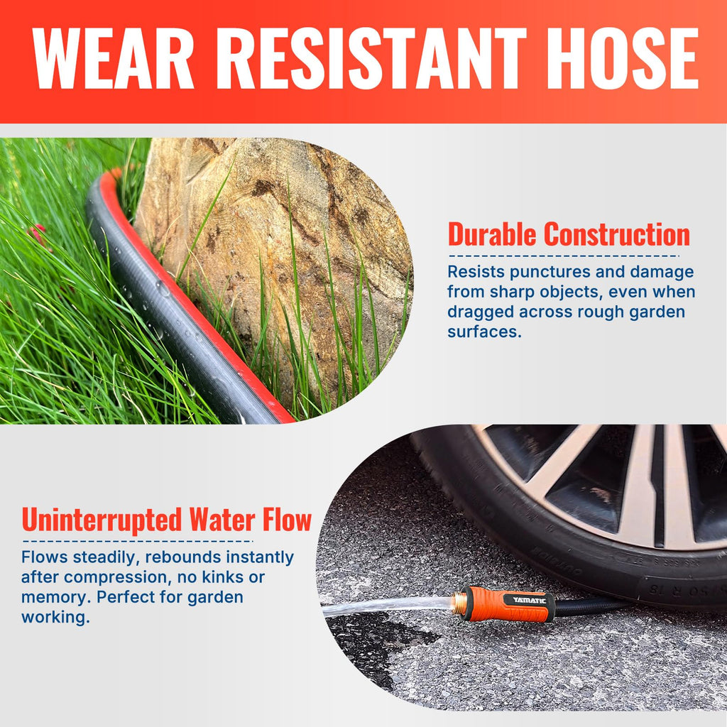 100FT Garden Hose with 10 Function Nozzle A93278