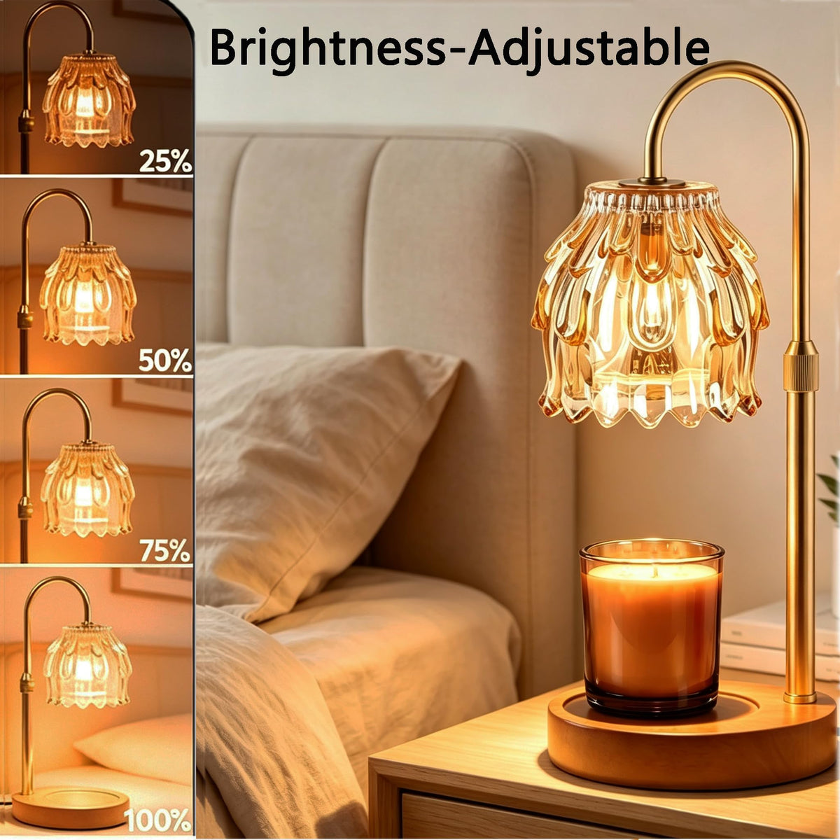 Dimmable Candle Warmer Lamp with Timer P7209