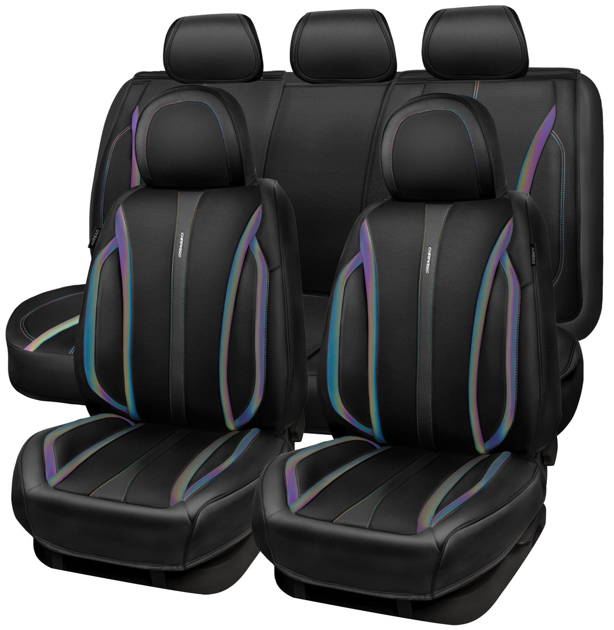 Nappa Leather Car Seat Covers 5 Seats Full Set U623