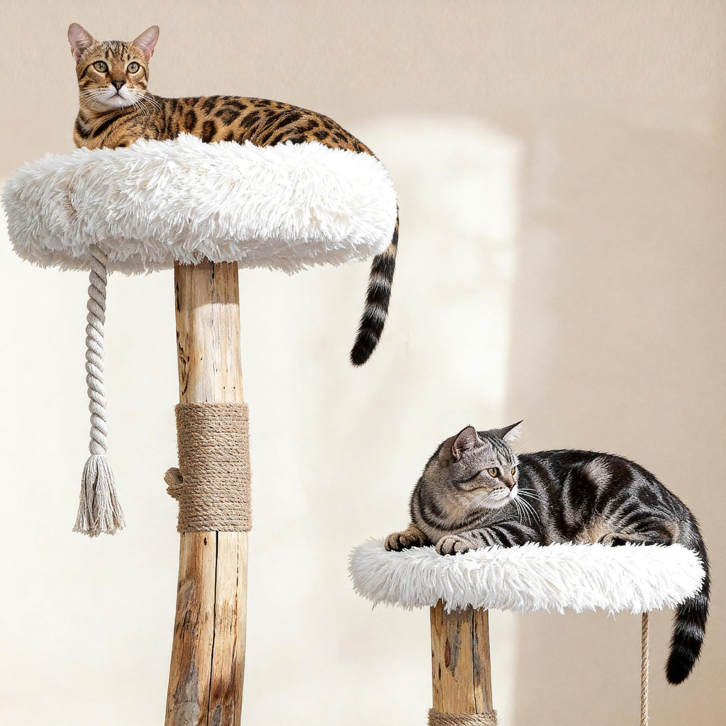 Modern Cat Tree Tower with Sisal Scratching Post W214