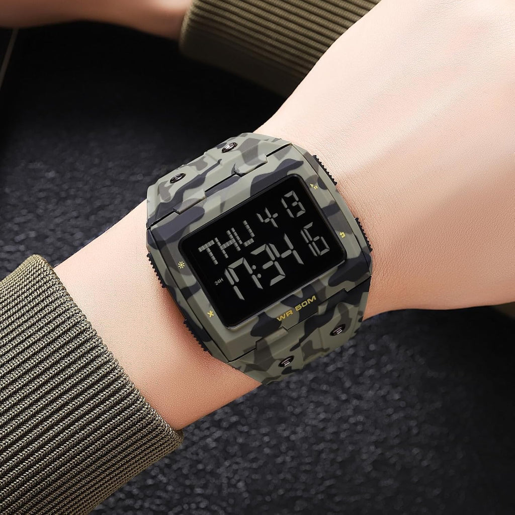 Large Face 5ATM Water Resistant Digital Mens Watch K80569