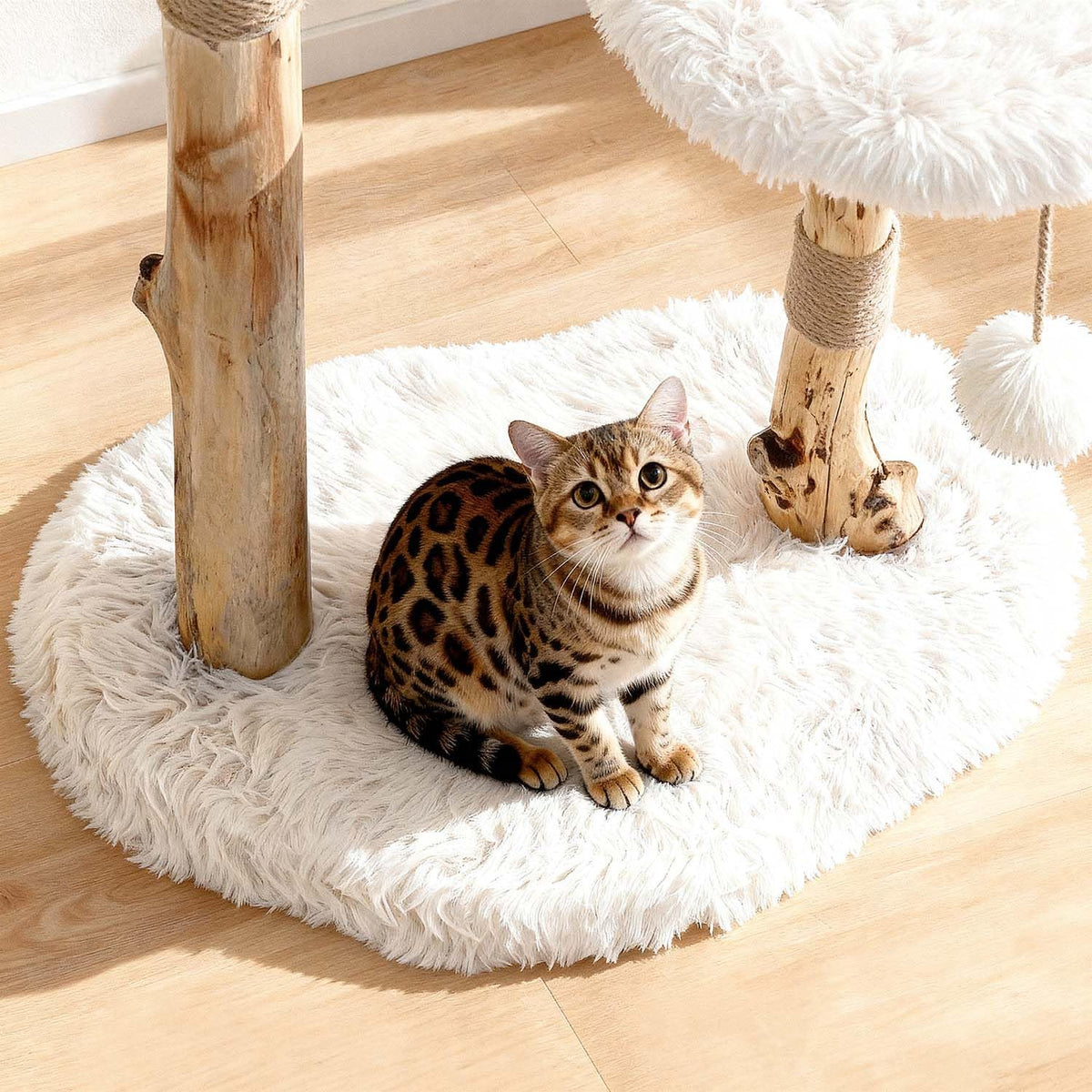Modern Cat Tree Tower with Sisal Scratching Post W214