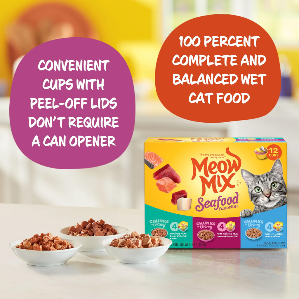 Dry Cat Food and Wet Cat Food Variety Pack T4196