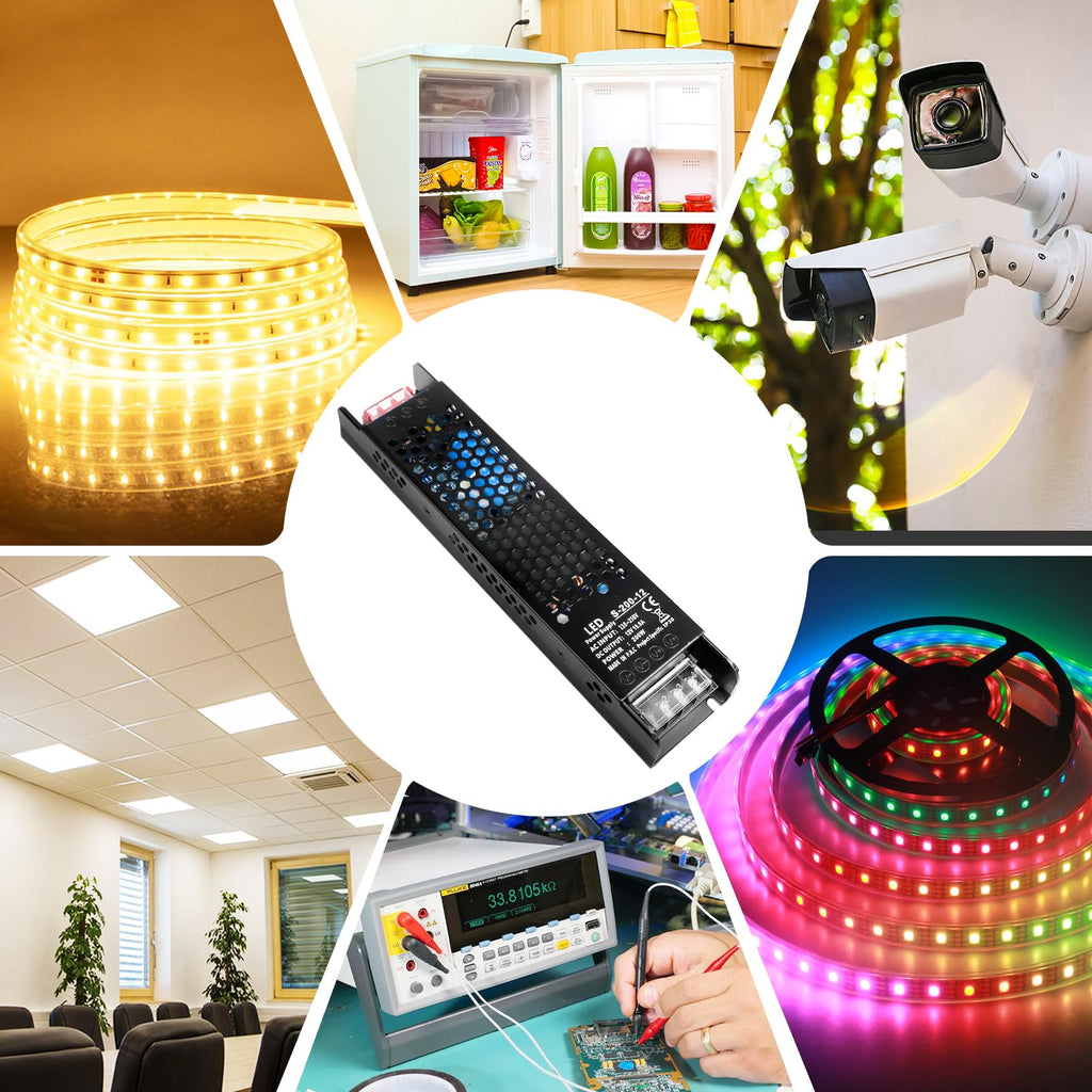 12V 200W Ultra Thin LED Power Supply E528418