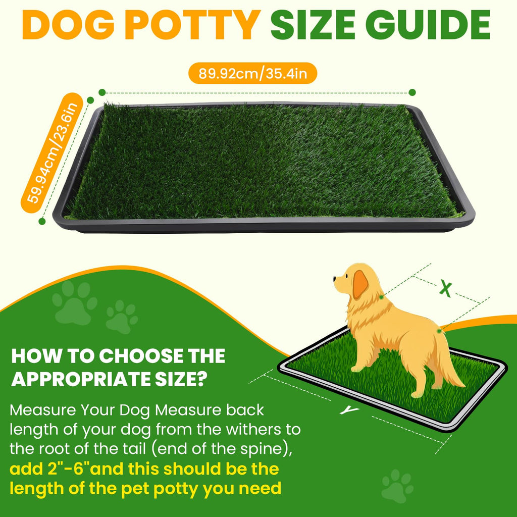 Artificial Grass Dog Potty Pad with Tray C769012