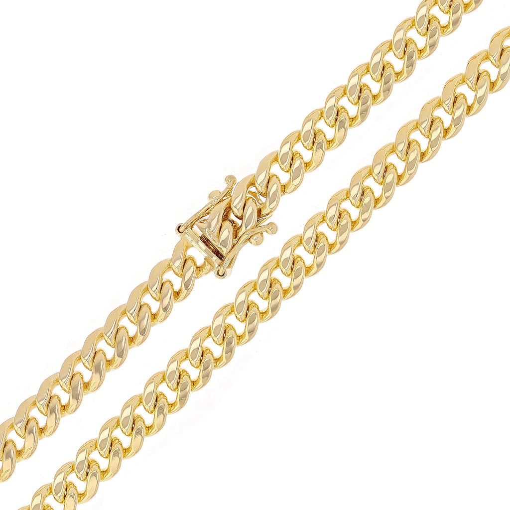 14k Yellow Gold Cuban Curb Link Chain D8077