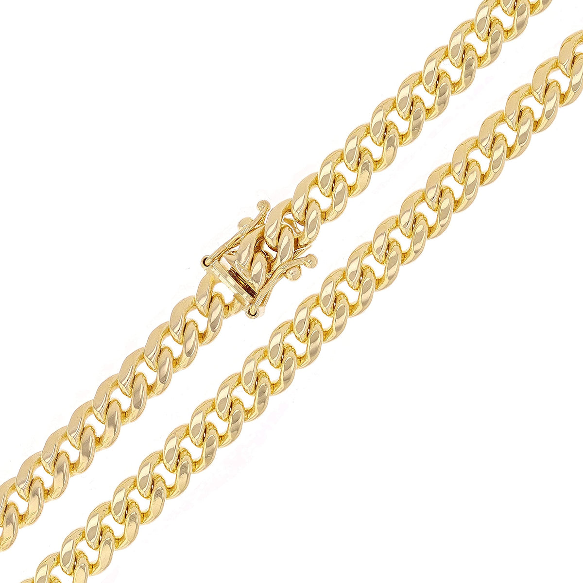 14k Yellow Gold Cuban Curb Link Chain D8077