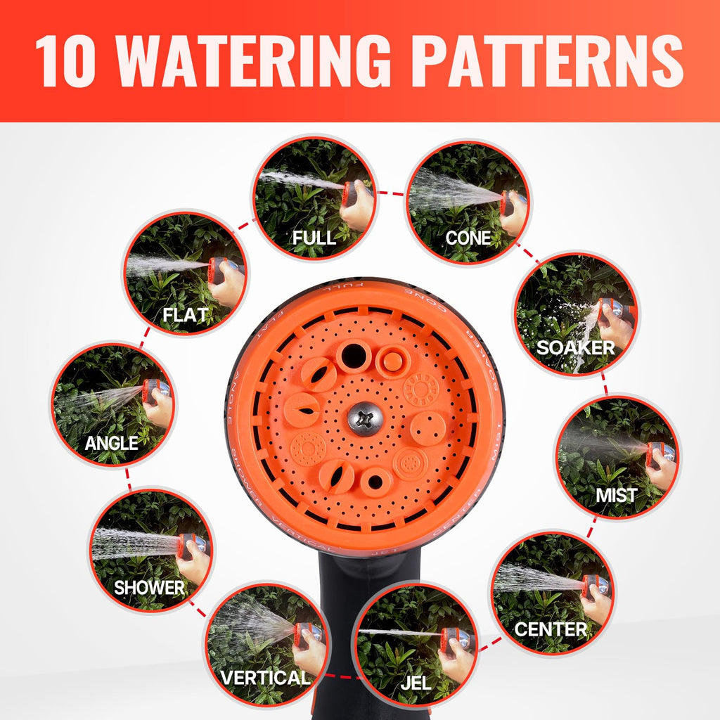 100FT Garden Hose with 10 Function Nozzle A93278