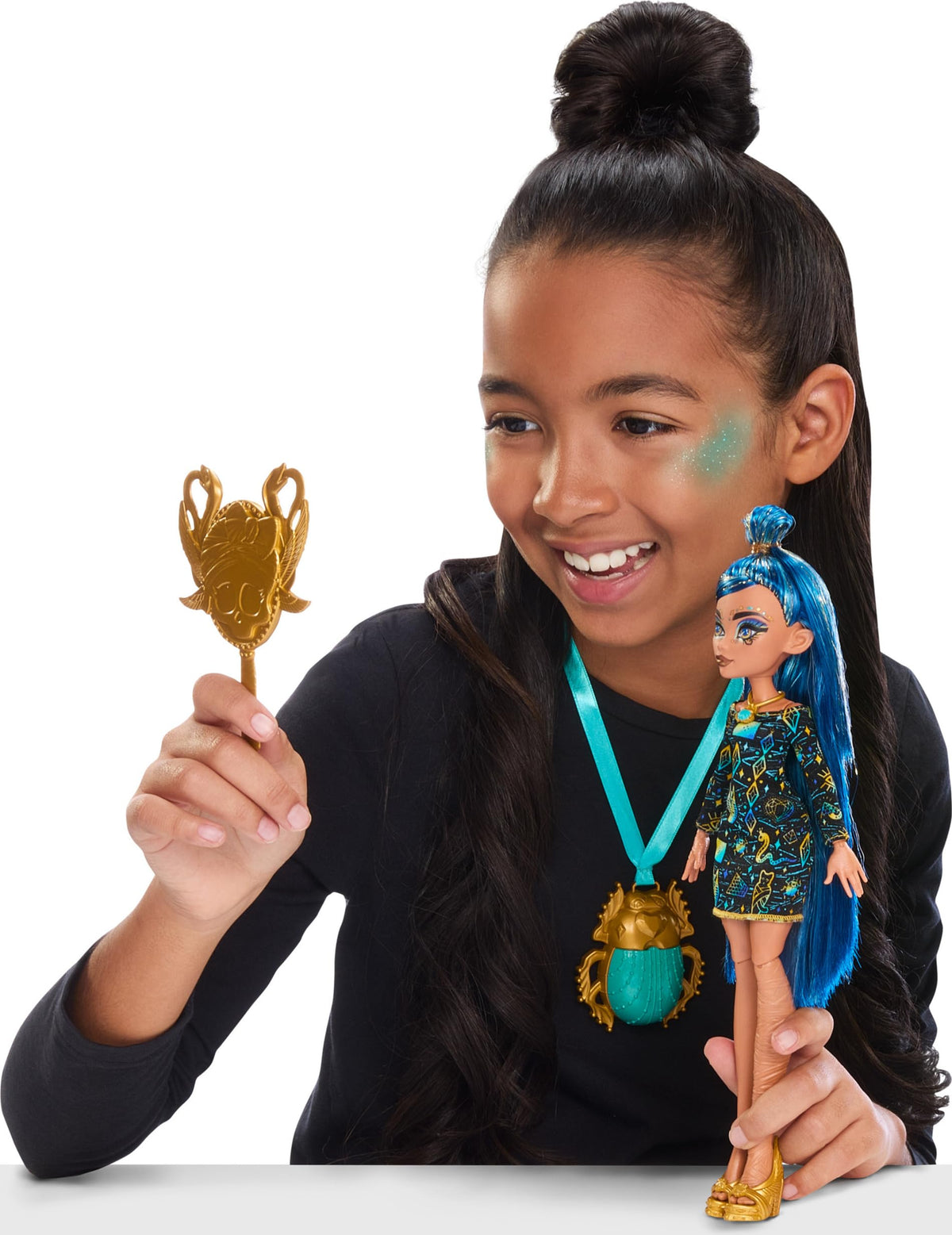 Doll & Accessories Beauty Kit with Tattoos, Stickers & Necklace J34650