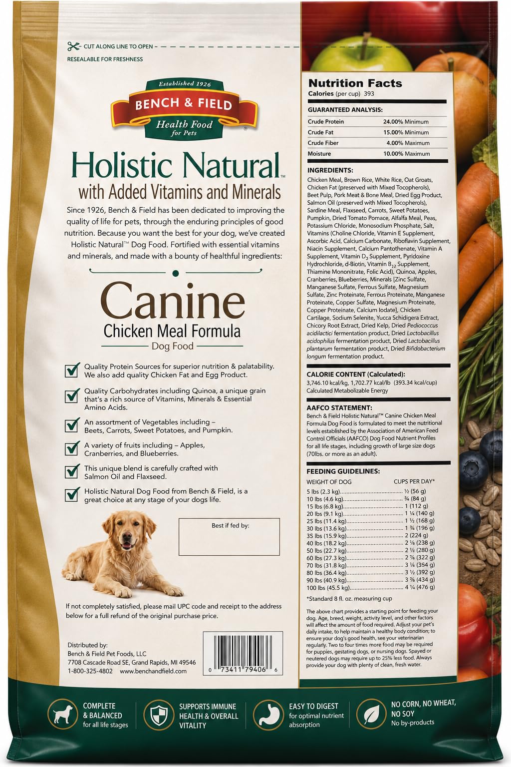 Chicken Meal & Brown Rice Dry Dog Food 6.6 lb F195