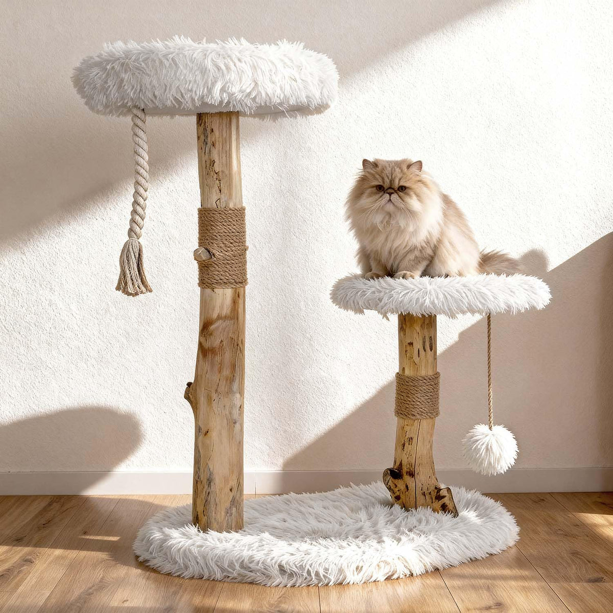 Modern Cat Tree Tower with Sisal Scratching Post W214