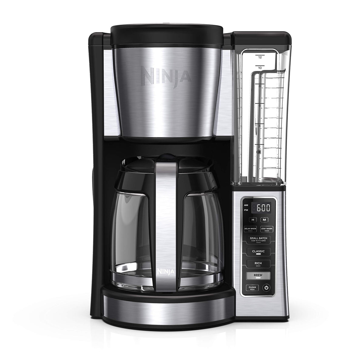 12 Cup Glass Carafe Stainless Steel Coffee Maker J925340