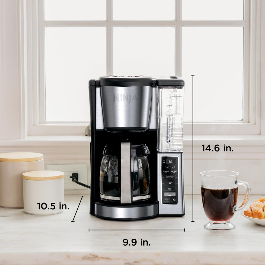 12 Cup Glass Carafe Stainless Steel Coffee Maker J925340