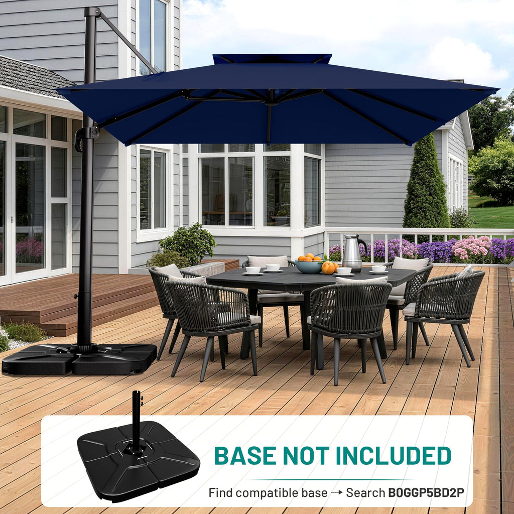 Navy Blue Cantilever Patio Umbrella A52711