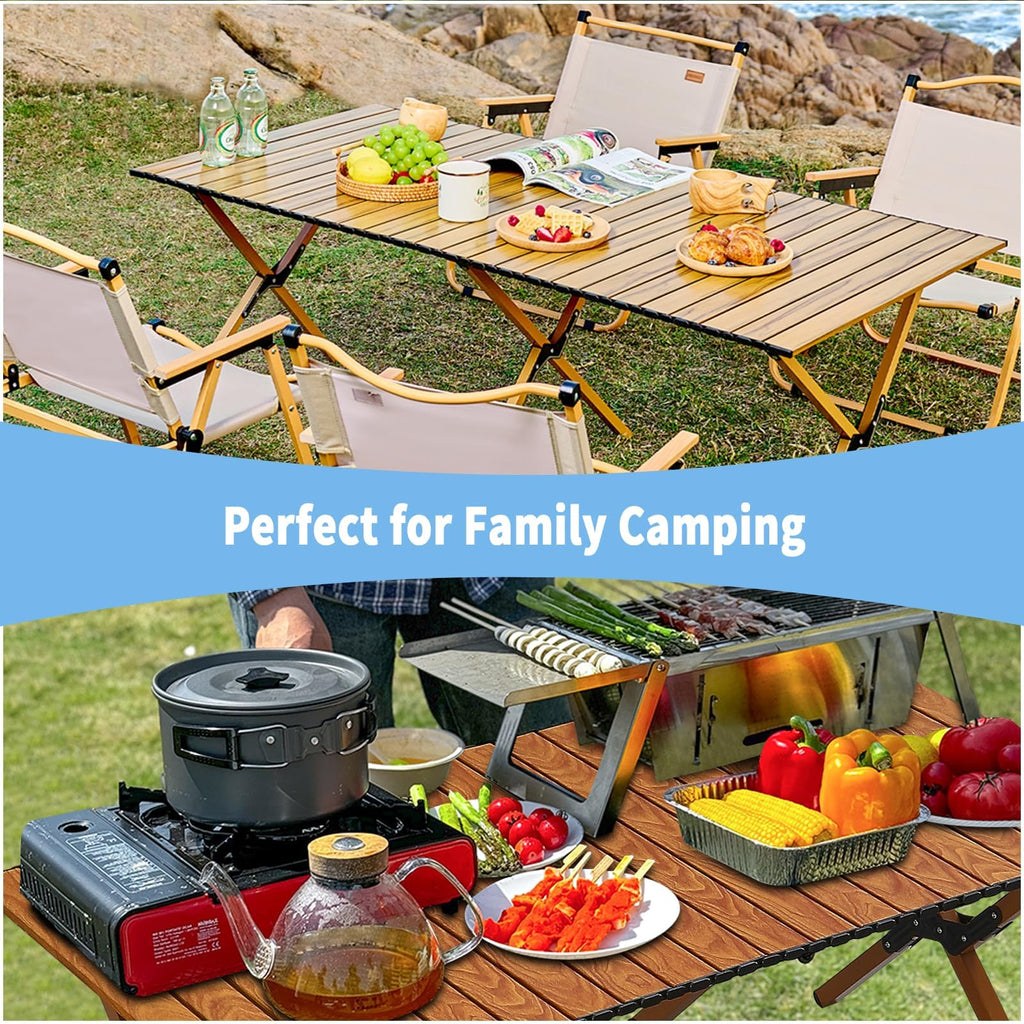 4Ft Aluminum Folding Camping Table W3527