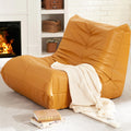 Leather Memory Foam Bean Bag Chair Q9507
