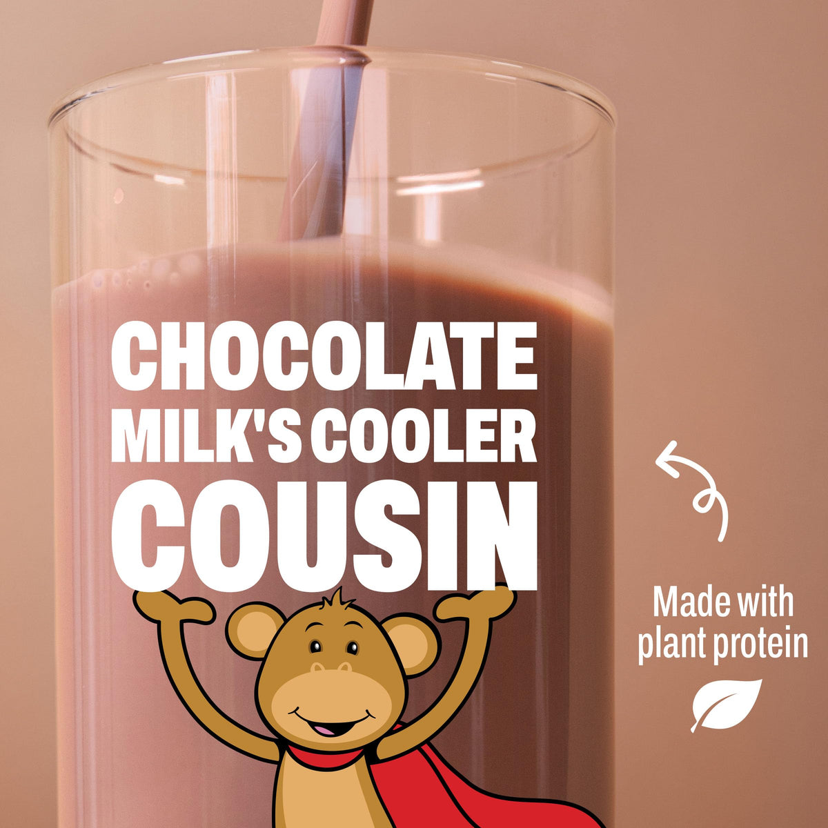 Organic Vegan Kids Protein Shakes Chocolate 8 Fl Oz 12 Pack N969