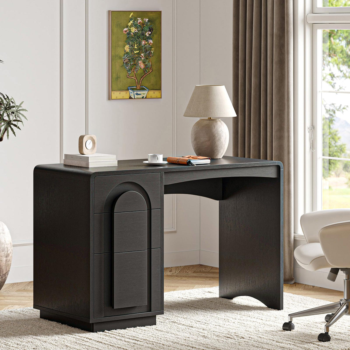 47" Computer Desk with 3 Drawers N59882