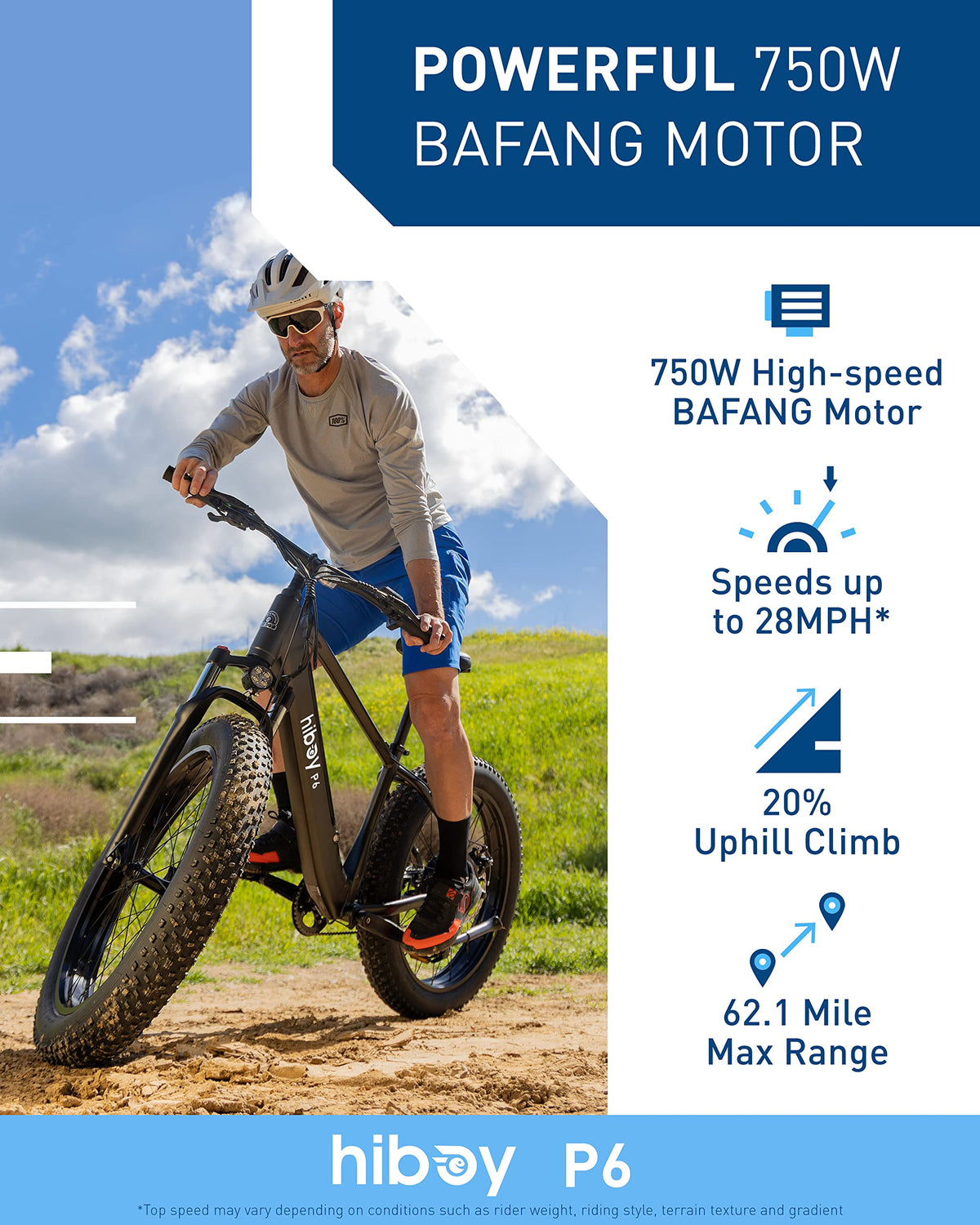 1000W 28MPH 62.1Miles 48V 13Ah Fat Tire Electric Bike T1771