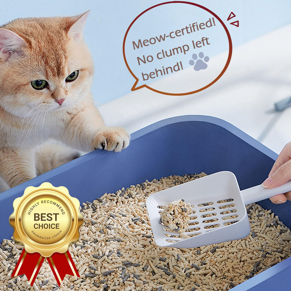 2 in 1 Cat Litter Scoop with Holder Stand X587516