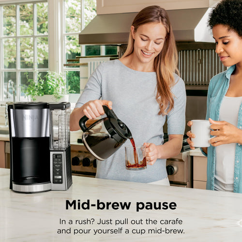 12 Cup Glass Carafe Stainless Steel Coffee Maker J925340