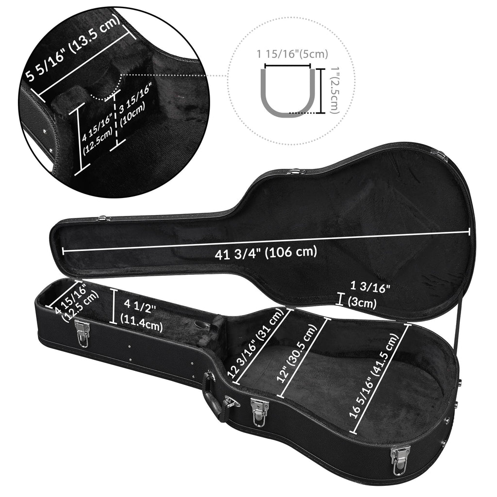 Dreadnought 41 Inch Wooden Hardshell Guitar Case V4420