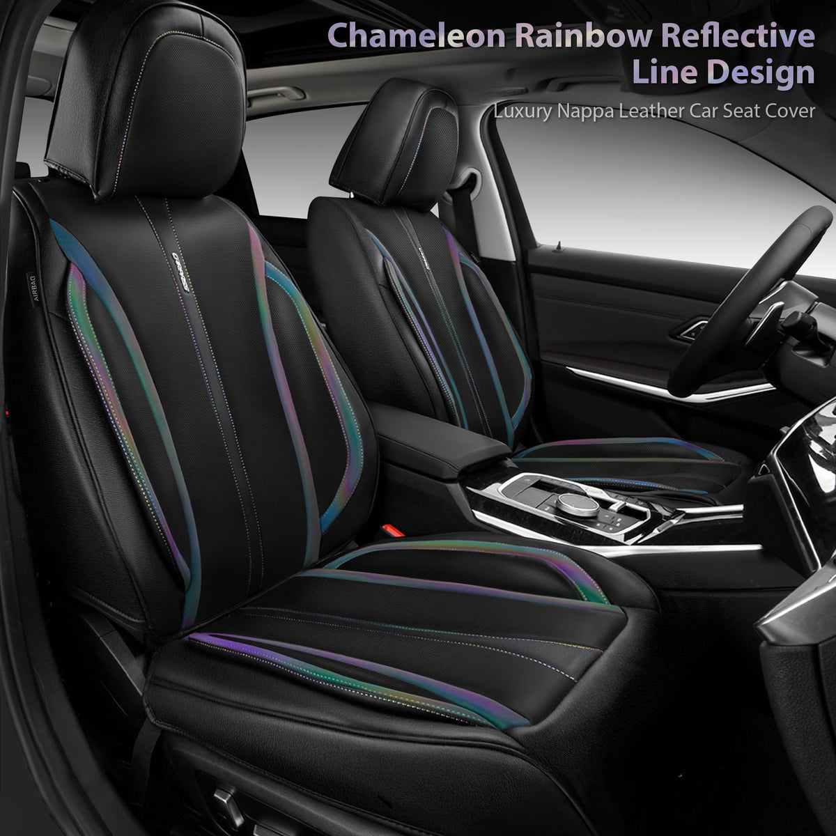 Nappa Leather Car Seat Covers 5 Seats Full Set U623