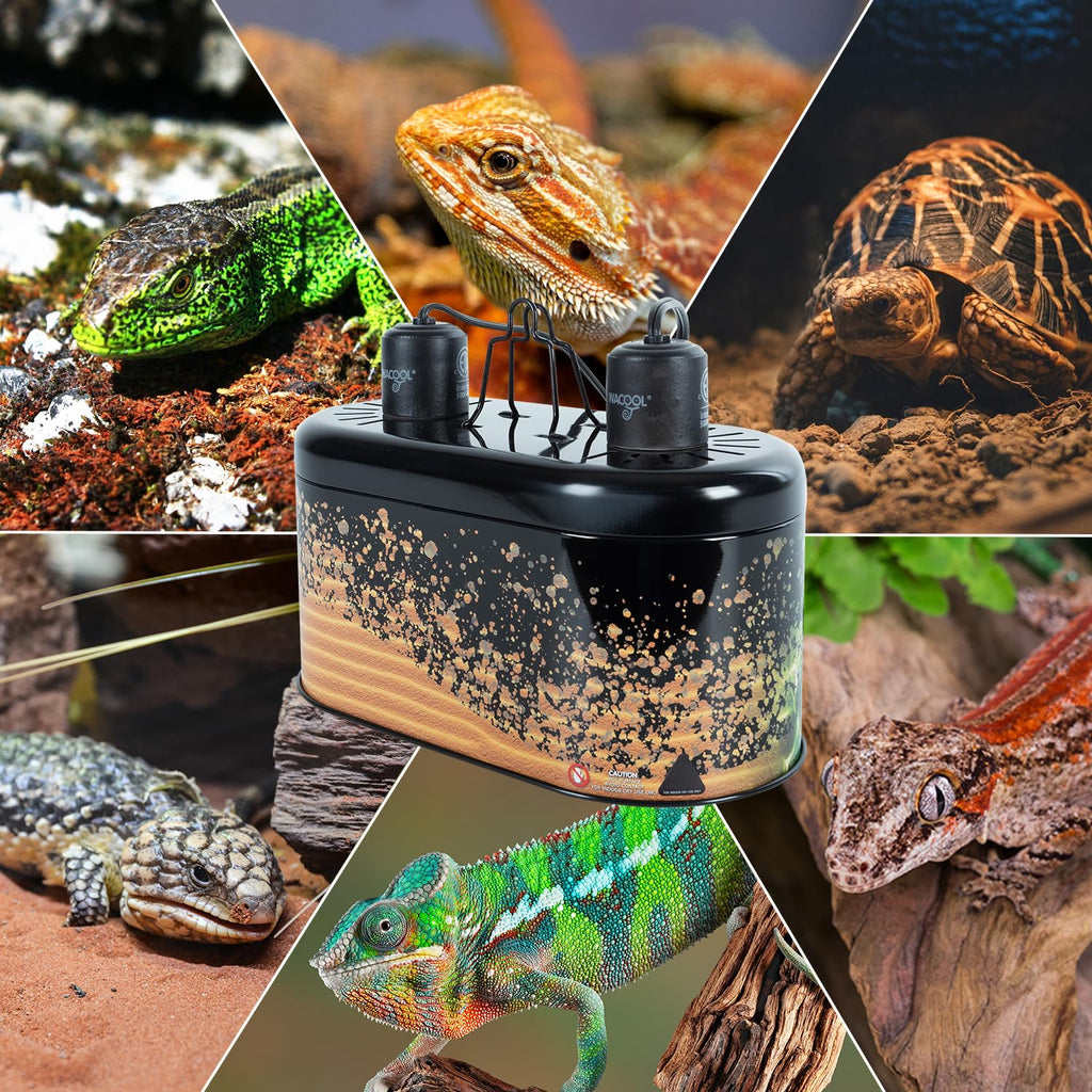 Reptile Dome Light Dual Fixture for 2 Light Bulbs Z32512