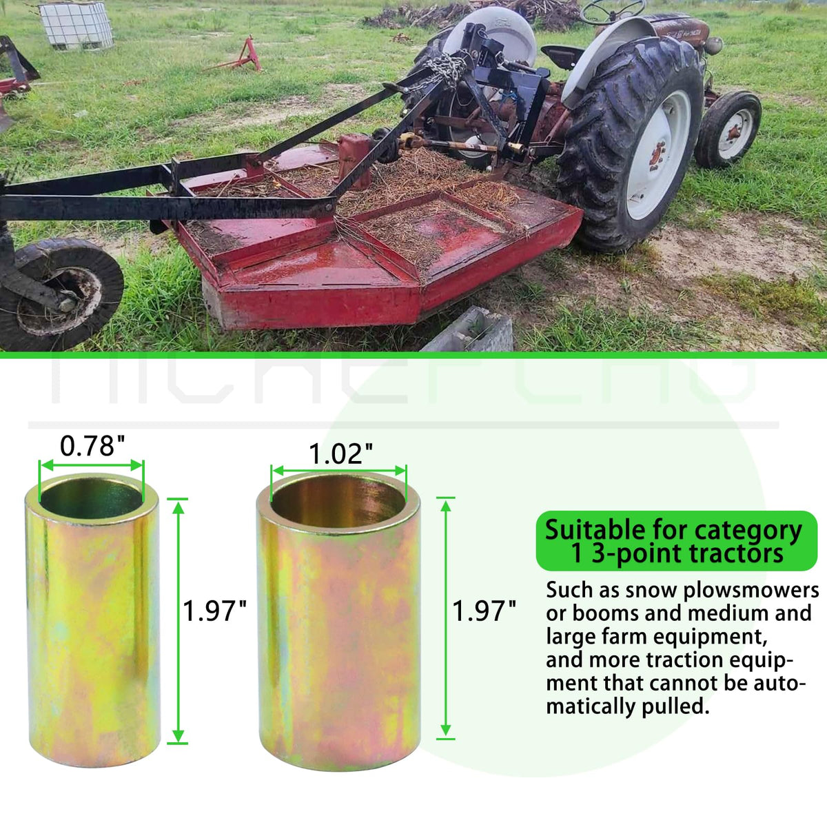 Cat 1 Quick Hitch Adapter Bushings Kit P542