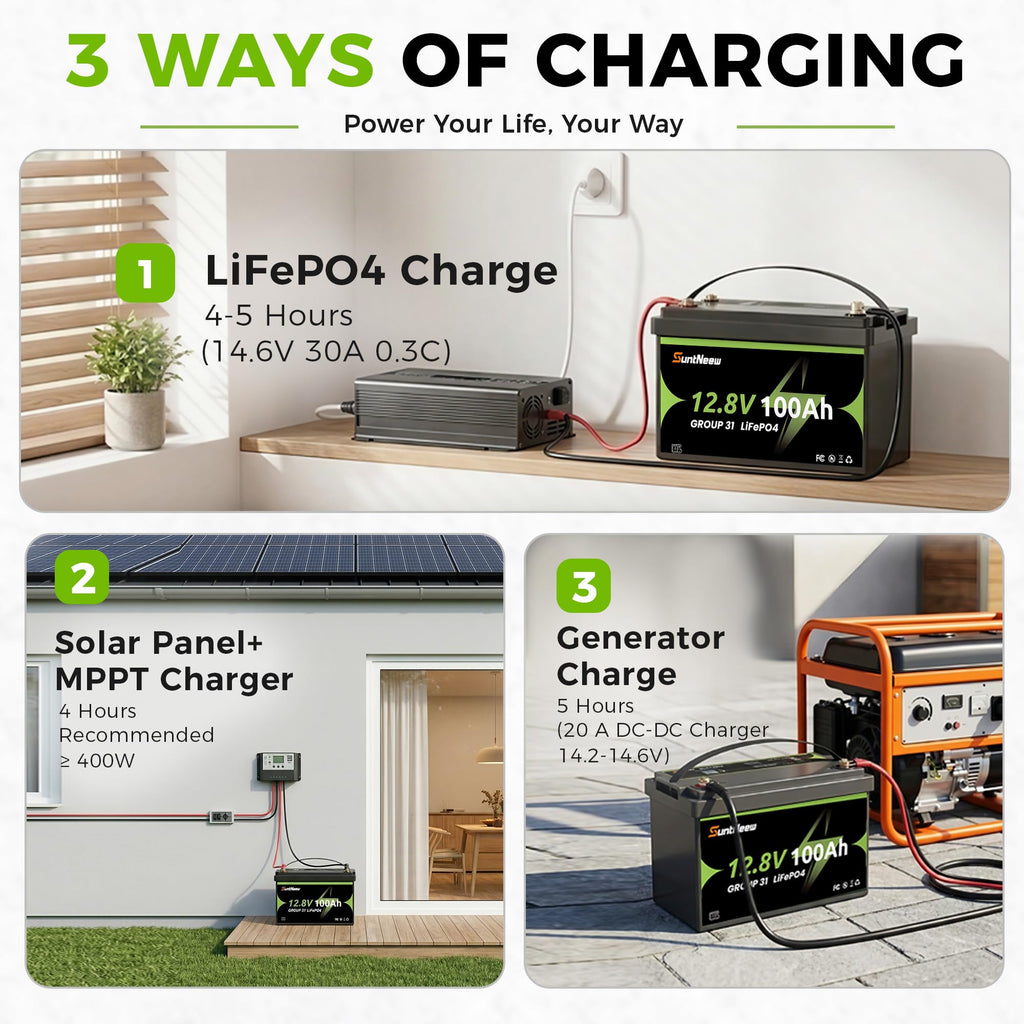 12V 100Ah LiFePO4 Battery Group 31 K16376