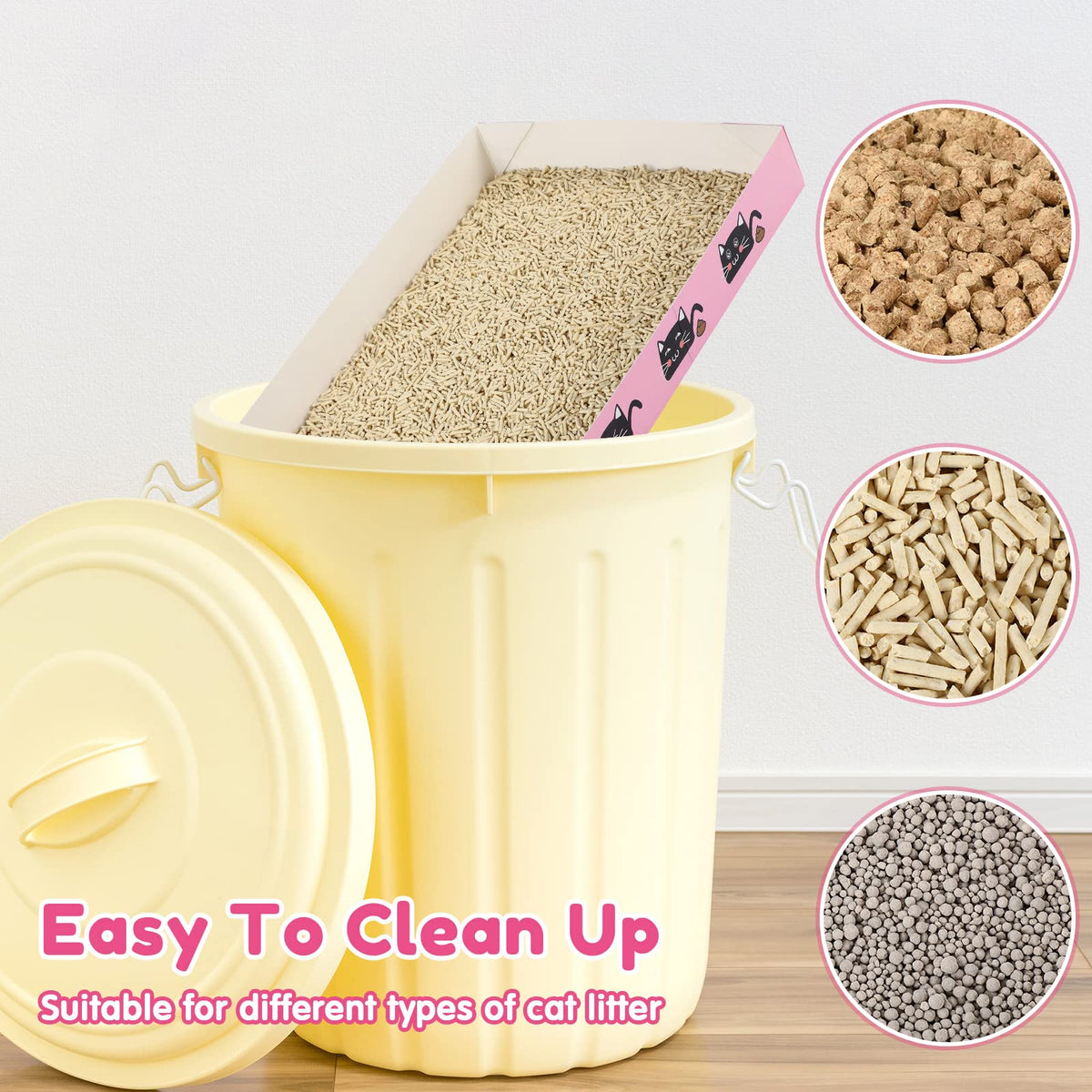 30 Pack Disposable Paper Cat Litter Box T297483