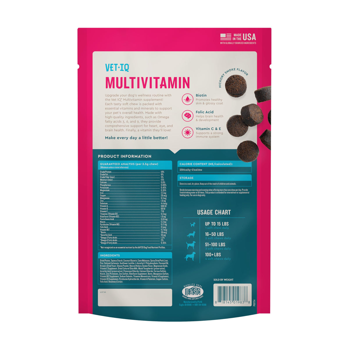 60 Count Dog Multivitamin H899