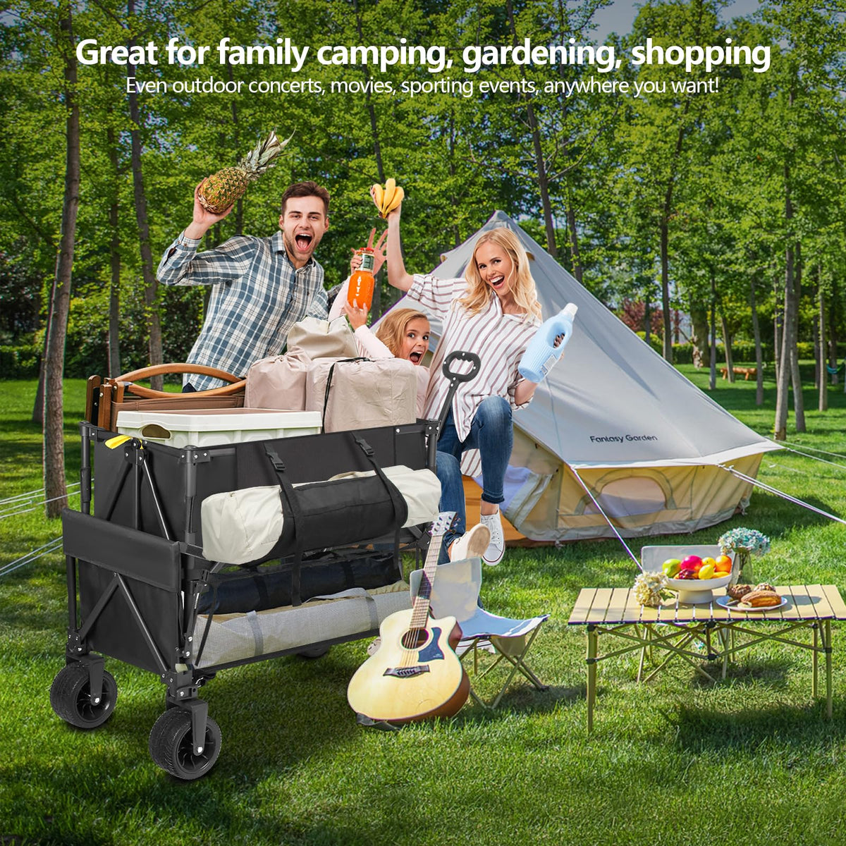 Heavy Duty Collapsible Double Decker Wagon Z16762