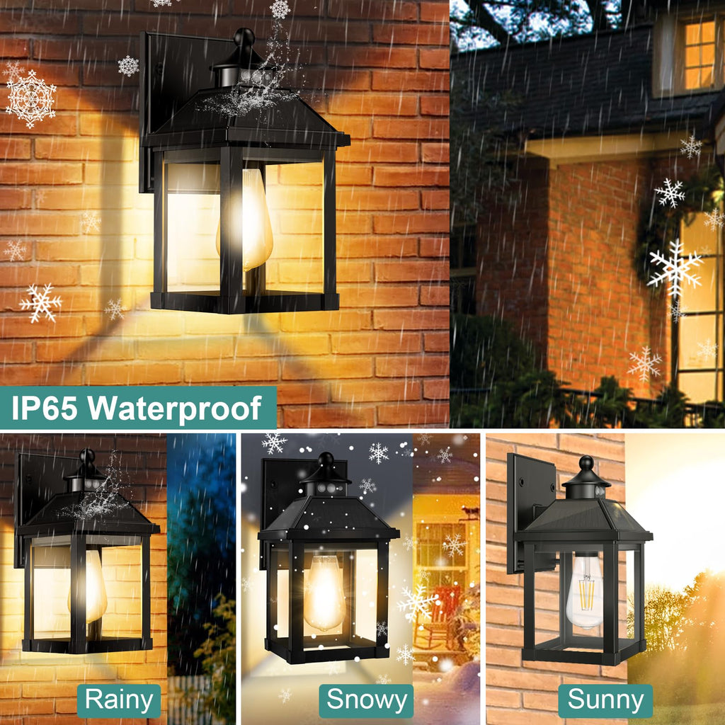 Solar Porch Lights Outdoor Dusk to Dawn with Motion Sensor T583