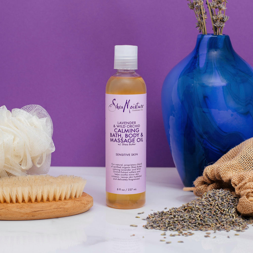 Lavender Wild Orchid Calming Bath Body Massage Oil 8 oz E168675