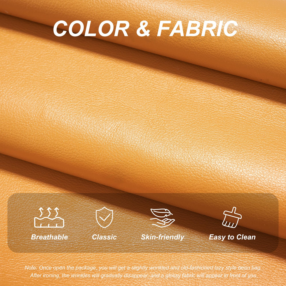 Leather Memory Foam Bean Bag Chair Q9507