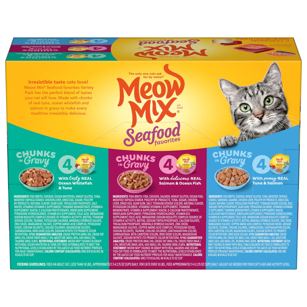 Dry Cat Food and Wet Cat Food Variety Pack T4196