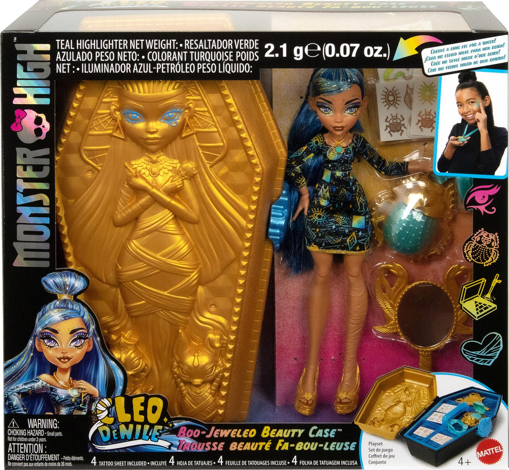 Doll & Accessories Beauty Kit with Tattoos, Stickers & Necklace J34650